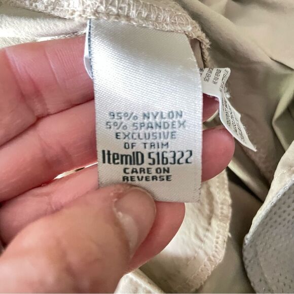 Womens L.L. Bean Performance Capri Pants Tan Khaki PFG sz. 14 #PP - Picture 8 of 11